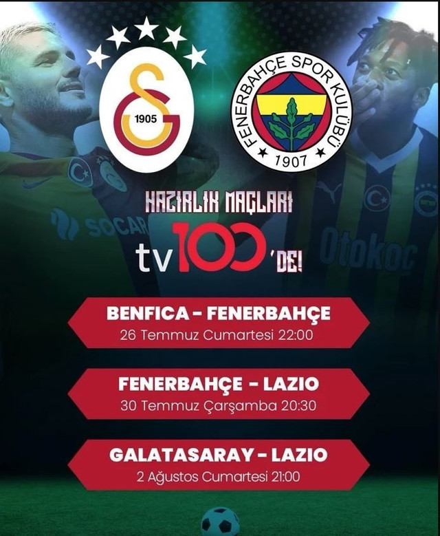 Ezeli rakiplerin maçları hangi kanalda? - Resim : 1