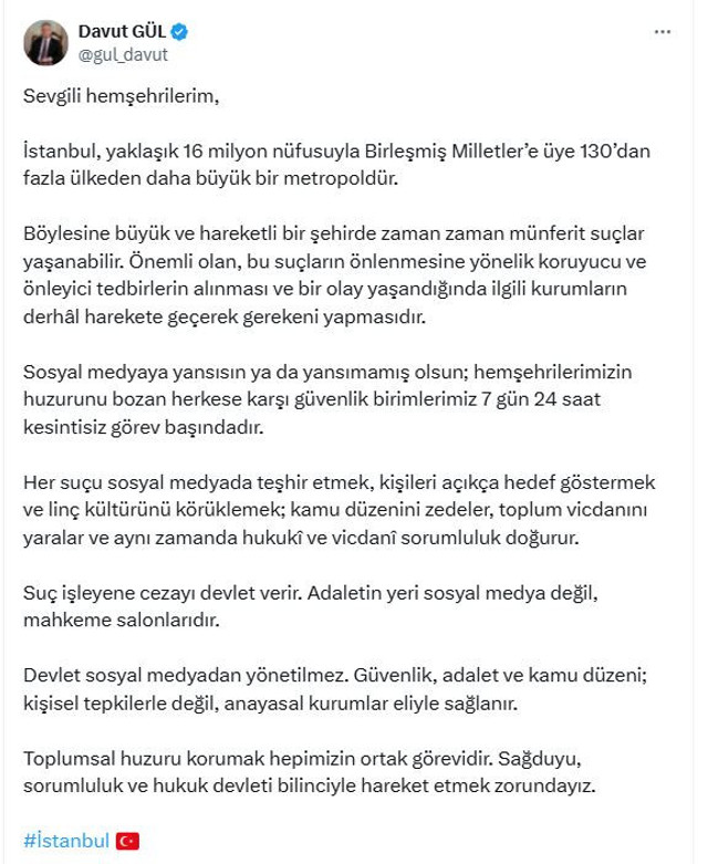 Marmaray olayının ardından Vali Gül'den açıklama! "Devlet sosyal medyadan yönetilmez" - Resim : 2