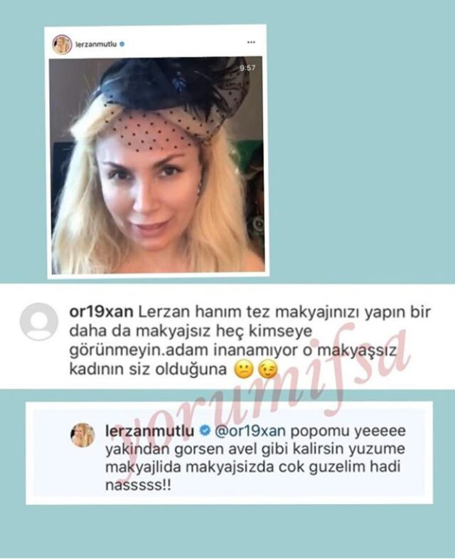 Lerzan Mutlu'dan takipçisine şok yanıt: Popomu ye! - Resim : 1
