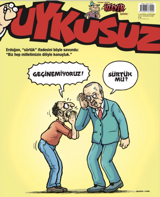 Uykusuz dergisinden 'sürtük' kapağı - Resim : 1