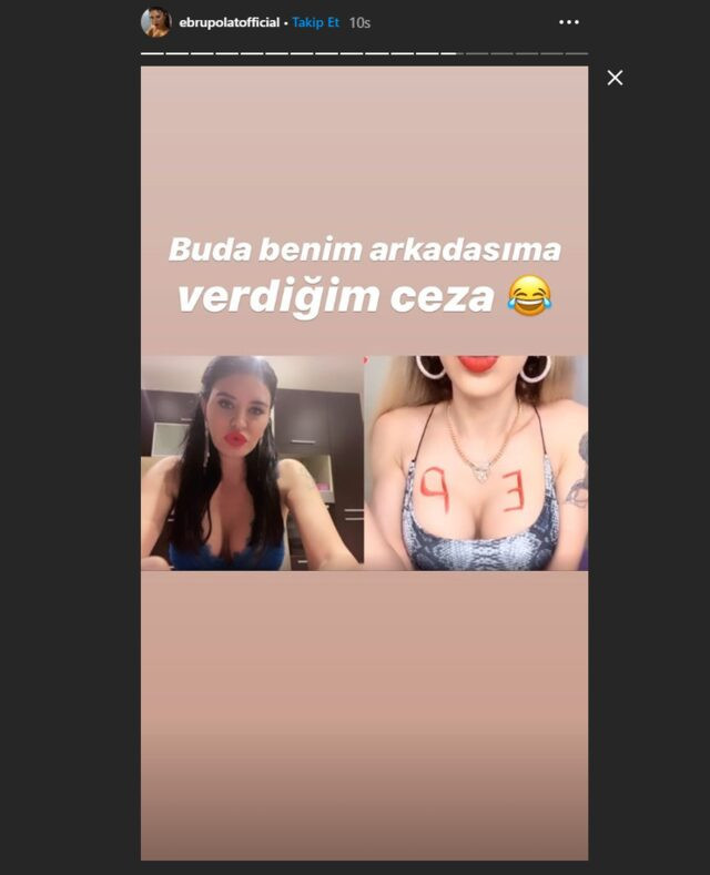 Ebru Polat arkadaşının göğüslerini paylaştı - Resim : 1