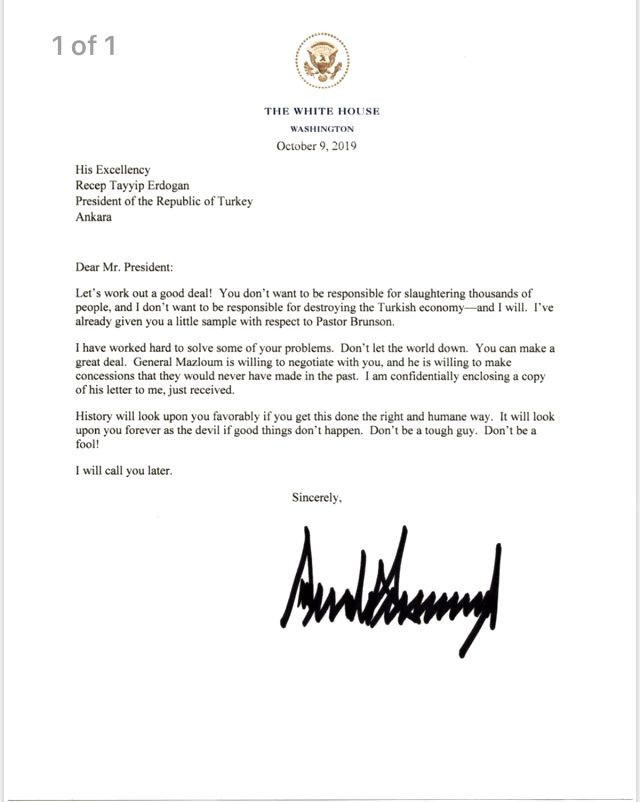 Trump'tan Erdoğan'a skandal mektup! Talep ve tehditleri şoke etti! - Resim : 1