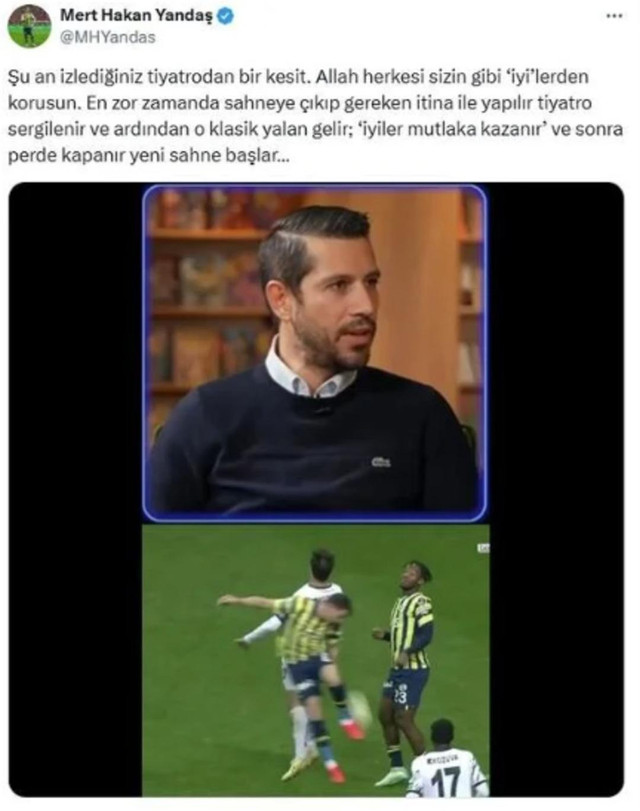 Mert Hakan Yandaş Galatasaray taraftarını çok kızdırdı! 'Tiyatrodan bir kesit' - Resim : 3