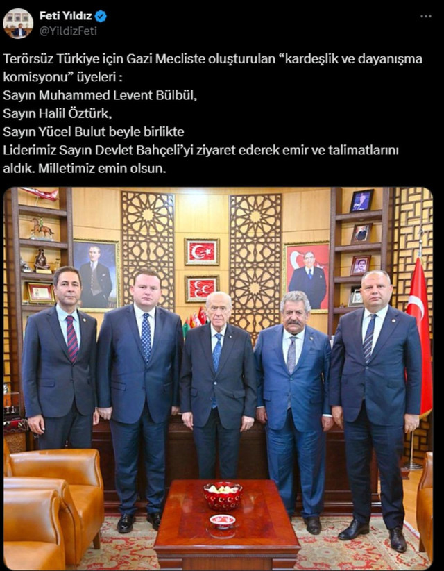MHP'den "Terörsüz Türkiye" komisyonuna yeni isim! DEM Parti itiraz etmişti... - Resim : 1