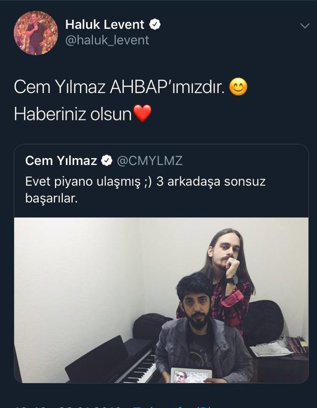 Haluk Levent'i o hareket çok duygulandırdı! 'Cem Yılmaz AHBAP’ımızdır' - Resim : 1