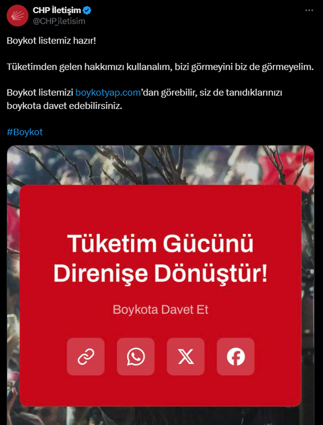 CHP 'Boykotyap' sitesinin açıldığını duyurdu! "Listemiz hazır" - Resim : 1
