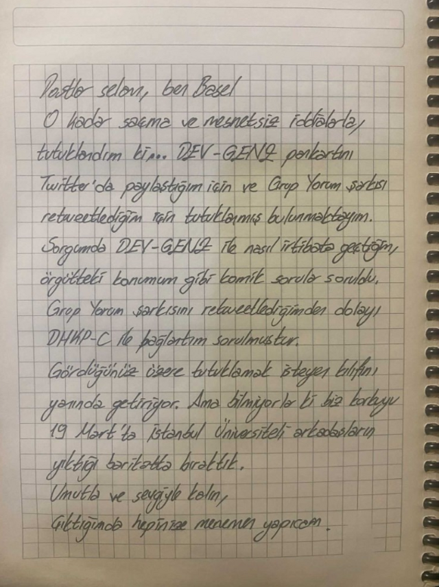 Dün Gülhane'de gözaltına alınmıştı... Sosyal medyada 'Basel' olarak bilinen Bekir Aslan tutuklandı - Resim : 1