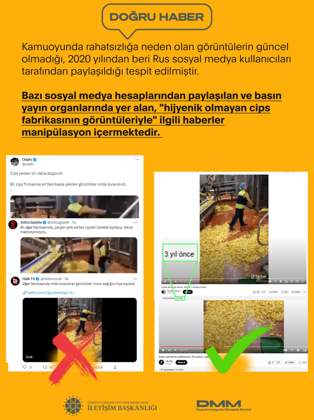 Cips fabrikasındaki görüntüler sosyal medyayı ayağa kaldırdı! Gerçek çok farklı çıktı - Resim : 1