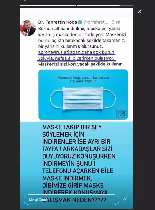 Özge Özder Sağlık Bakanı'nın uyarılarını paylaştı! 'Artık bir geri zekalıya anlatır gibi...' - Resim : 2