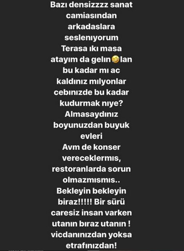 Bendeniz'den o ünlülere sert sözler! 'Lan bu kadar mı aç kaldınız?' - Resim : 1