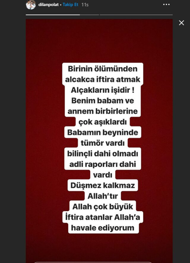 'Annemi babam öldürdü' demişti! Dilan Polat'tan yeni paylaşım! - Resim : 1