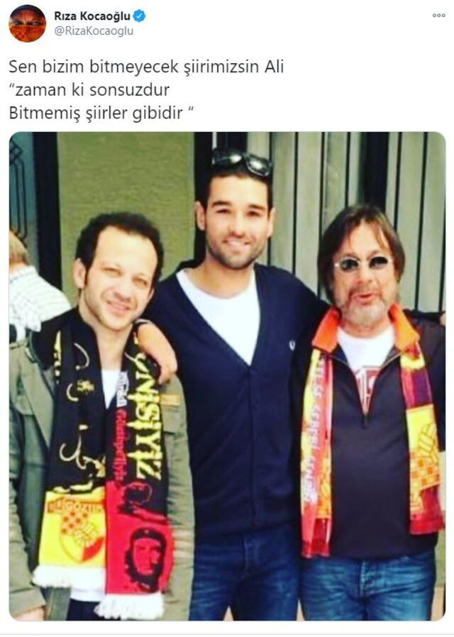 Rıza Kocaoğlu da İzmir depreminde arkadaşını kaybetti! 'Sen bizim bitmeyecek şiirimizsin Ali' - Resim : 1