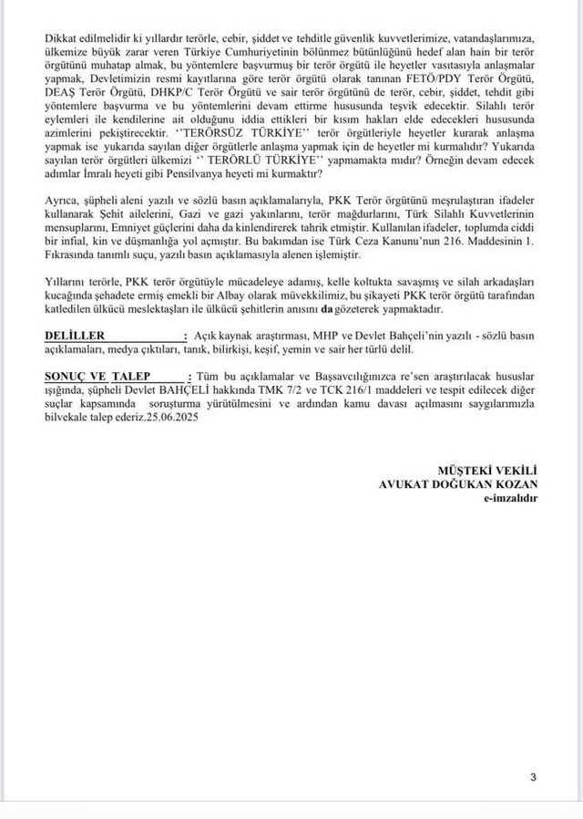 Devlet Bahçeli hakkında şok suç duyurusu - Resim : 5