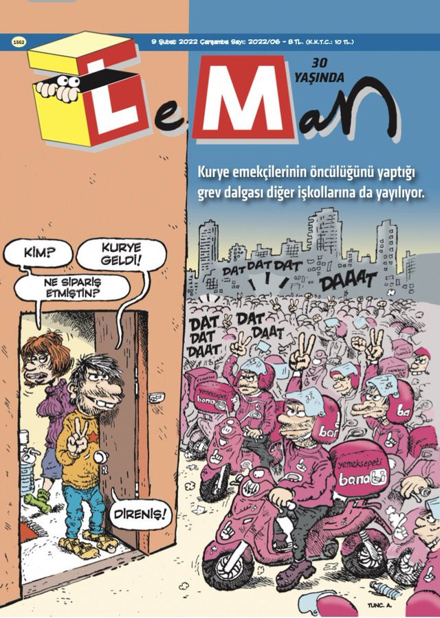 LeMan'dan kuryelere 'direniş' kapaklı destek! - Resim : 1