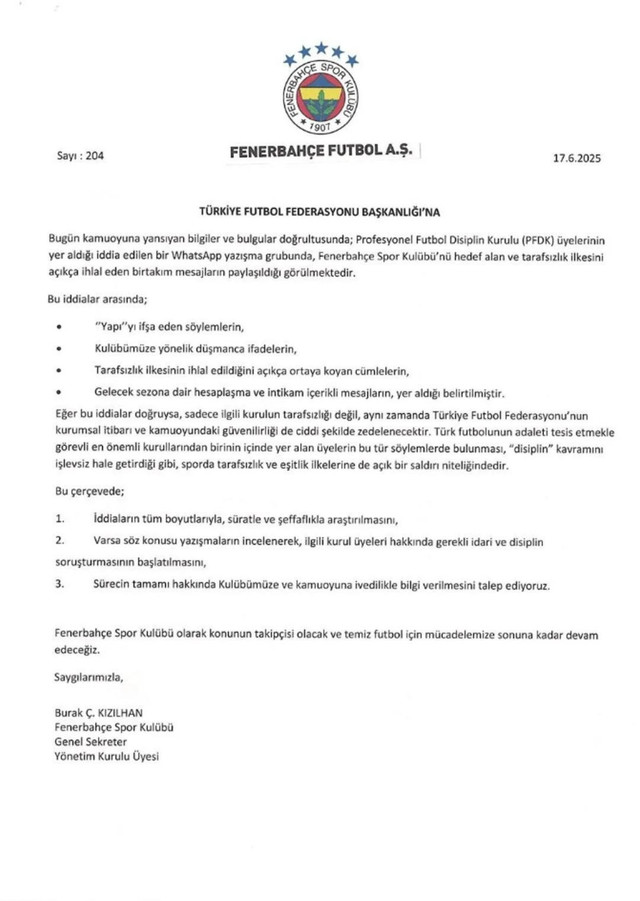 PFDK Başkanı ve yönetimi toplu istifa etti! Sızan yazışmalar krize dönüştü... - Resim : 2