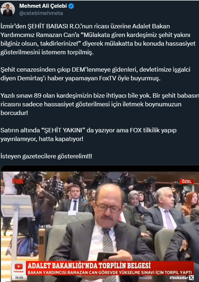 Torpil iddiası sorulan bakan yardımcısı açıkladı! 'Yarım saat bir cep telefonu çekilir mi?' - Resim : 1