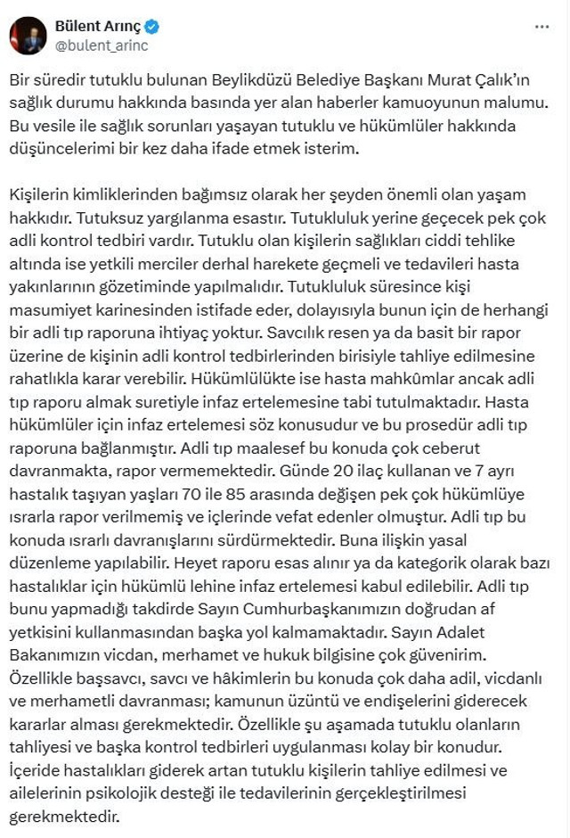 Bülent Arınç'tan Erdoğan'a Murat Çalık çağrısı! 'Başka yol yok' diyerek böyle seslendi - Resim : 3