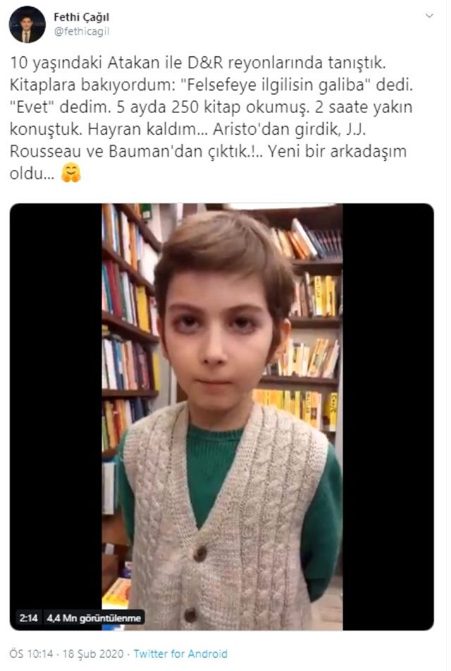 Sosyal medya 10 yaşındaki Atakan'ı konuşuyor! Kendine hayran bıraktı! - Resim : 1