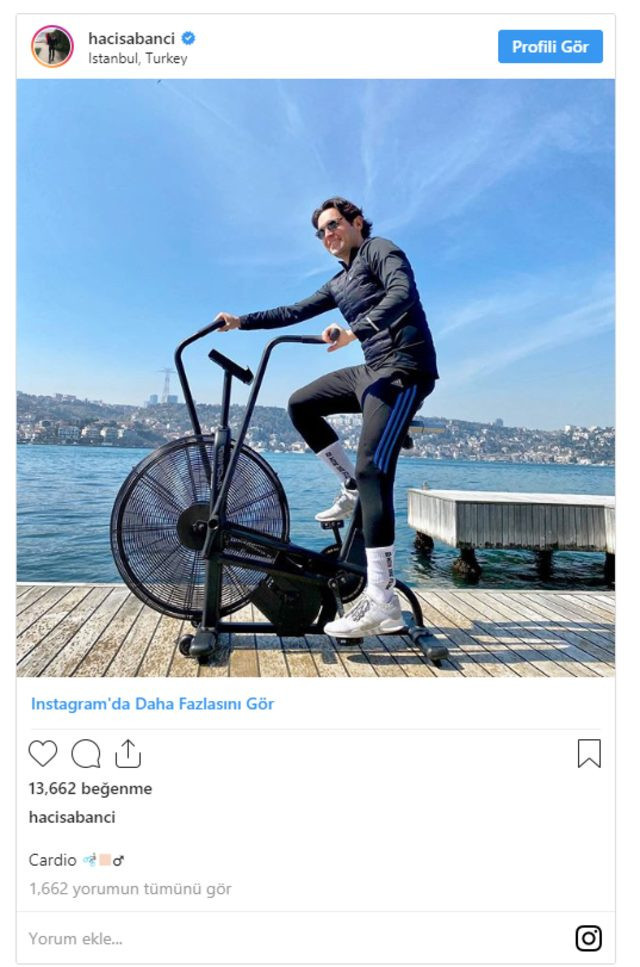 Hacı Sabancı'nın paylaşımı olay oldu: Sakin ol şampiyon evdeyim - Resim : 1