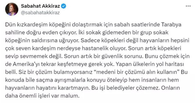 Ünlü türkücü Sabahat Akkiraz'ın kardeşine köpek saldırdı! "Artık bir güvenlik sorunu..." - Resim : 1