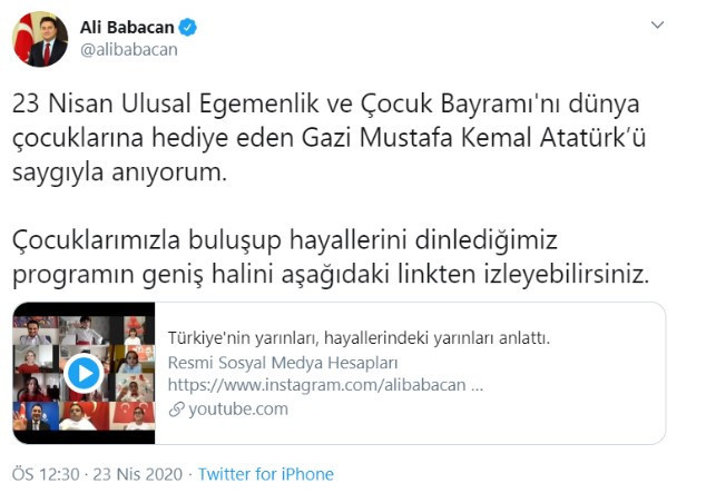 Ali Babacan, tepki gelince Atatürk'ü hatırladı - Resim : 2