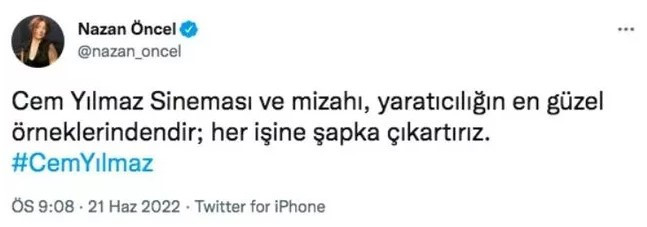 Bahçeli'nin 'Haddini aşmıştır' dediği Cem Yılmaz'a ünlülerden destek yağdı! - Resim : 3