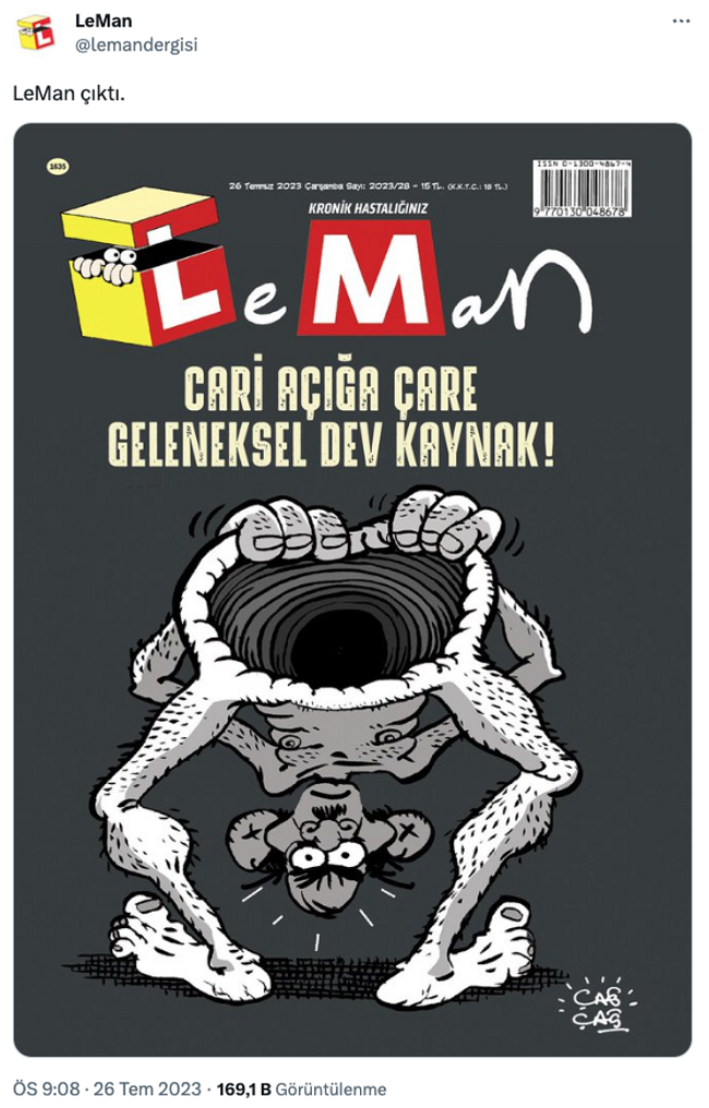 LeMan’dan dikkat çeken ‘ekonomi’ kapağı! ‘Cari açığa çare geleneksel dev kaynak…’ - Resim : 1