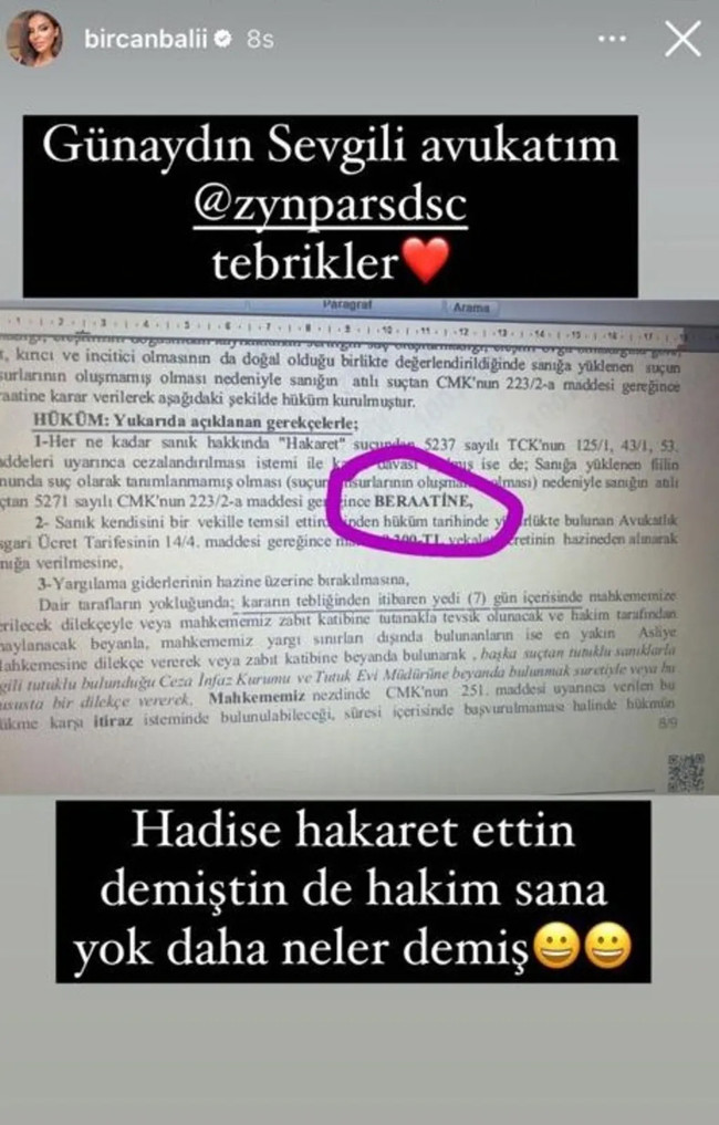 Hadise şikayetçi olmuştu! Ünlü sunucu mahkeme kararını yayınladı - Resim : 1