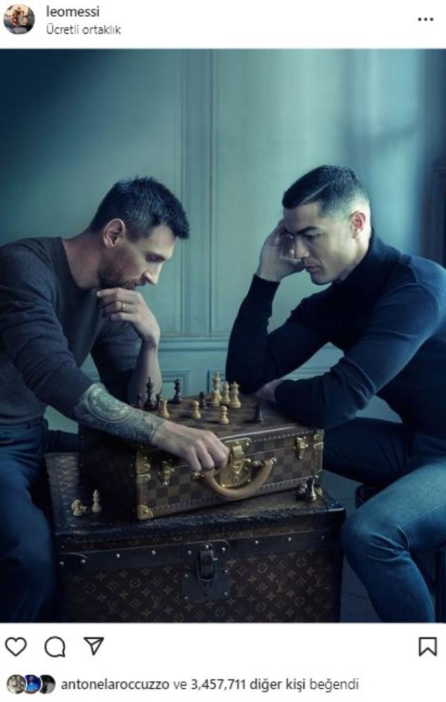 Messi ve Ronaldo kanka oldu! İkilinin ortak paylaşımı sosyal medyayı yıktı - Resim : 1