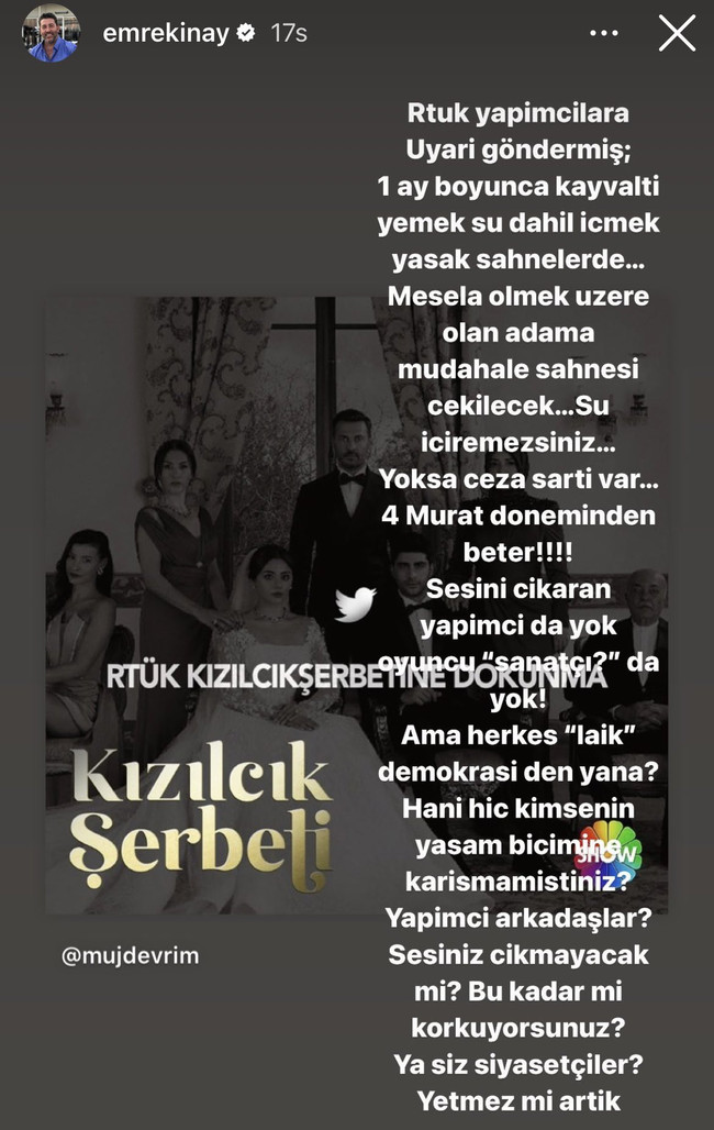 Emre Kınay'dan bomba RTÜK iddiası! '4. Murat döneminden beter' - Resim : 1