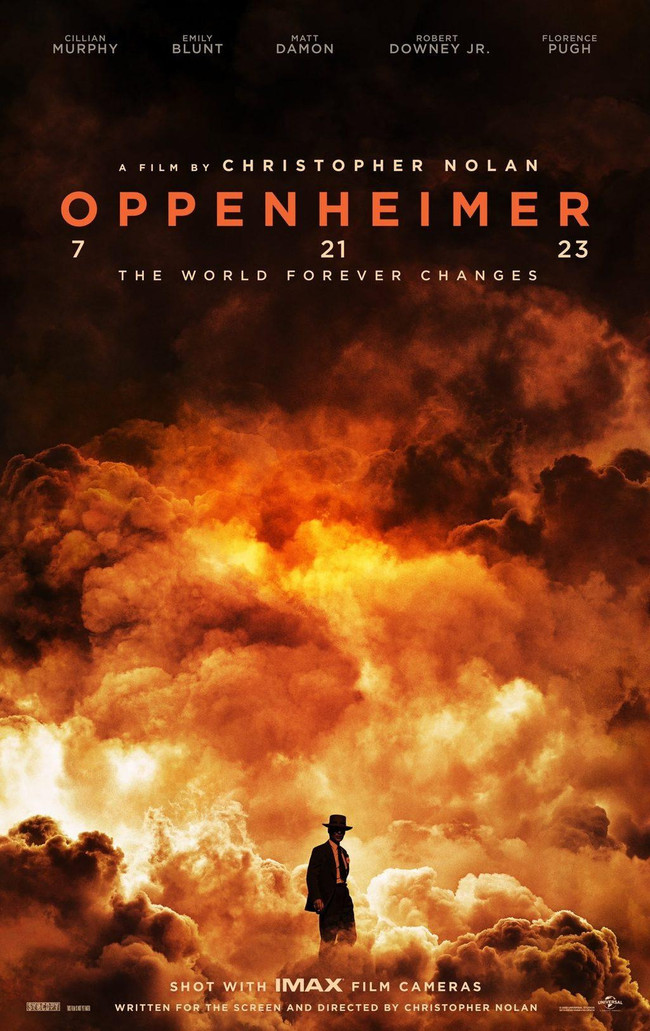 Christopher Nolan'ın yeni filmi Oppenheimer'ın resmi afişi yayınlandı! İşte vizyon tarihi - Resim : 1
