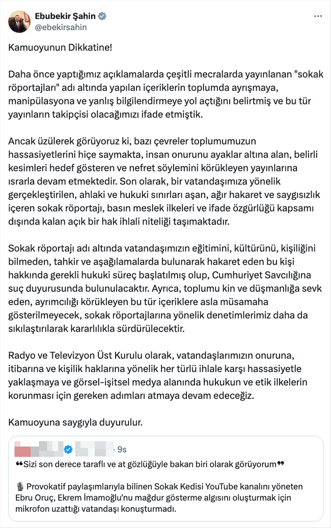 Sokak röportajlarıyla ilgili flaş açıklama! Sıkı denetim geliyor… - Resim : 1