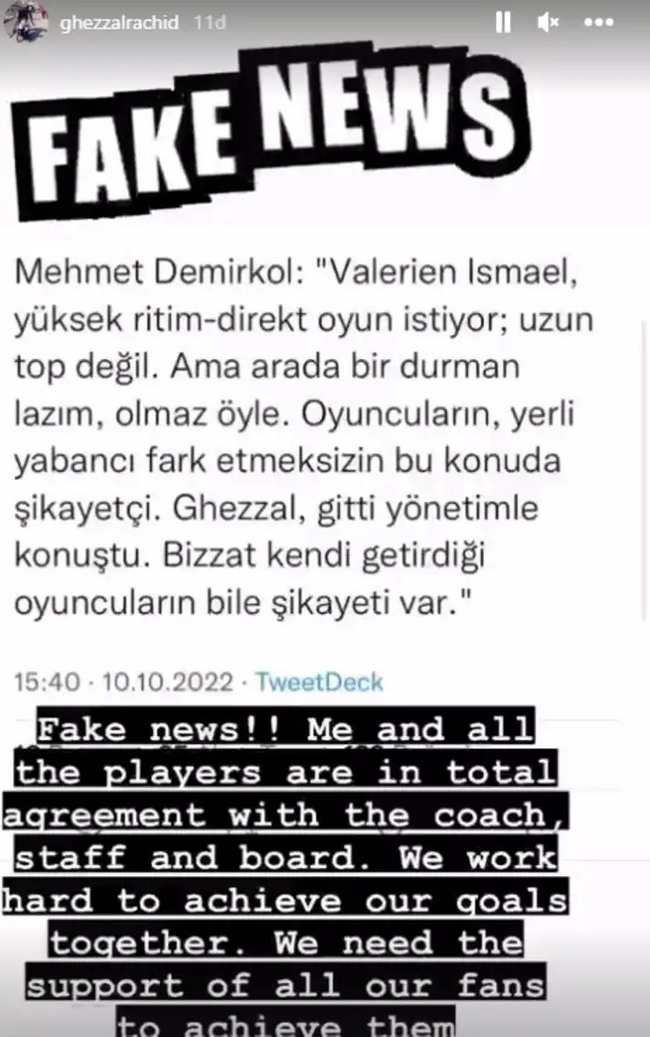 Ghezzal'dan o habere sert yalanlama - Resim : 1