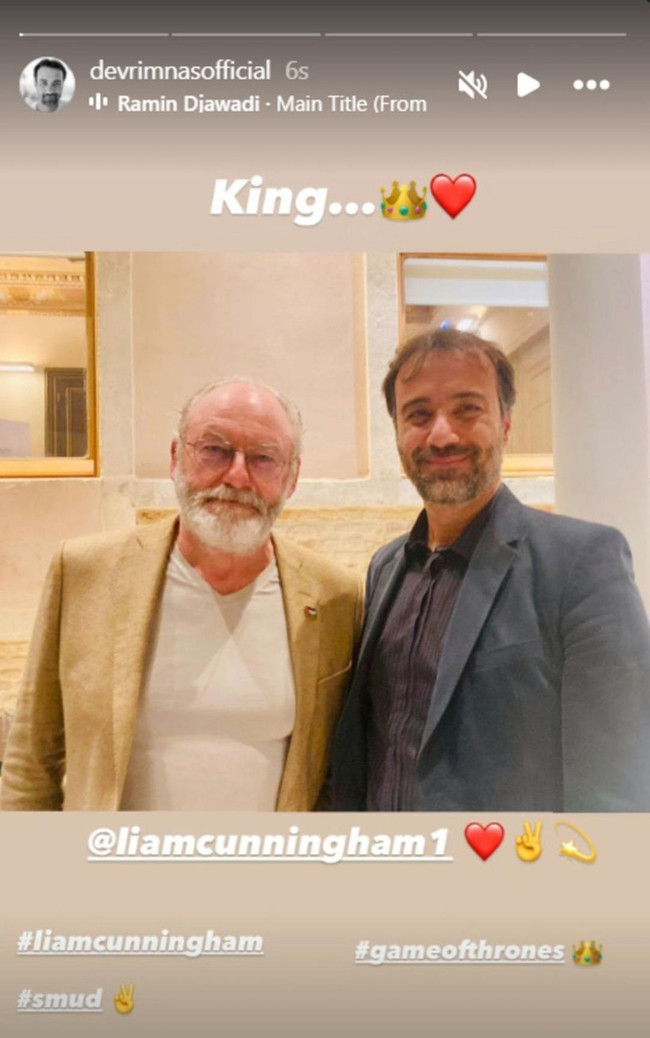 Devrim Nas, Game of Thrones'un yıldızıyla buluştu! Dikkat çeken not! - Resim : 2