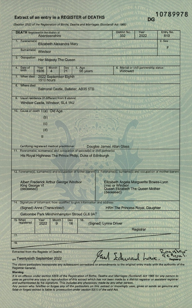 Kraliçe Elizabeth’in neden öldüğü açıklandı - Resim : 1