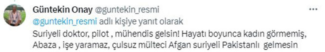 Ünlü yorumcu Güntekin Onay'dan Suriyeli ve Afganlar ile ilgili olay sözler - Resim : 2