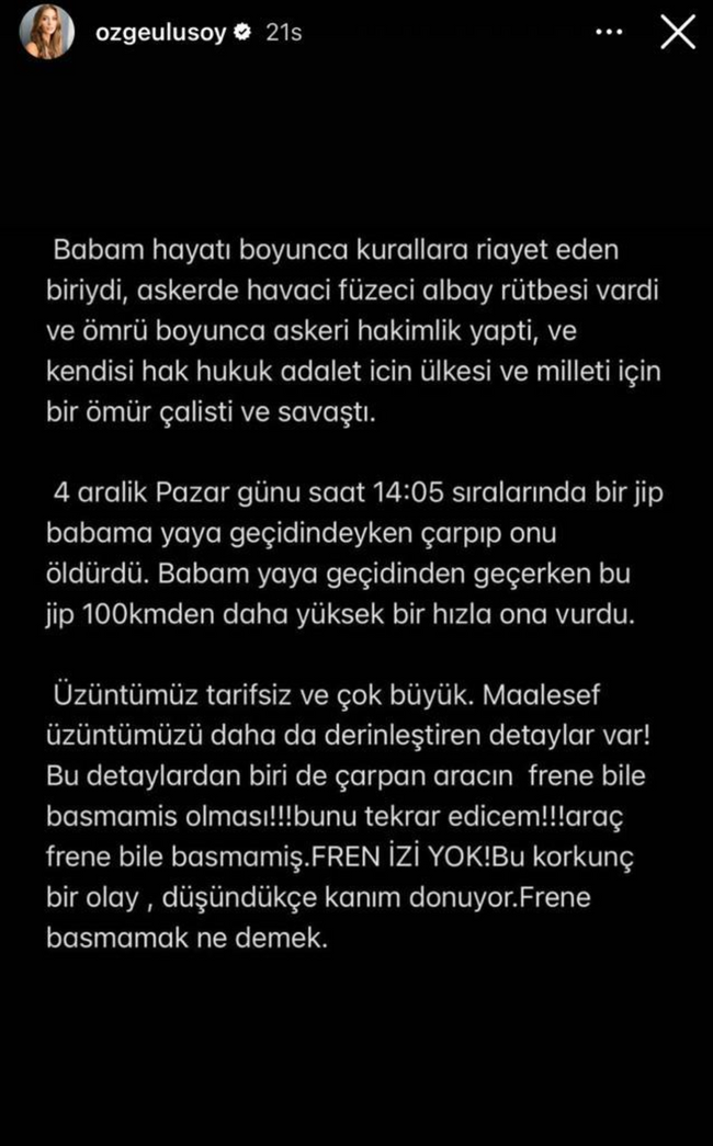 Özge Ulusoy babasının ölümündeki çarpıcı ayrıntıyı paylaştı: 'Kan donduran bilgiler de var!' - Resim : 2