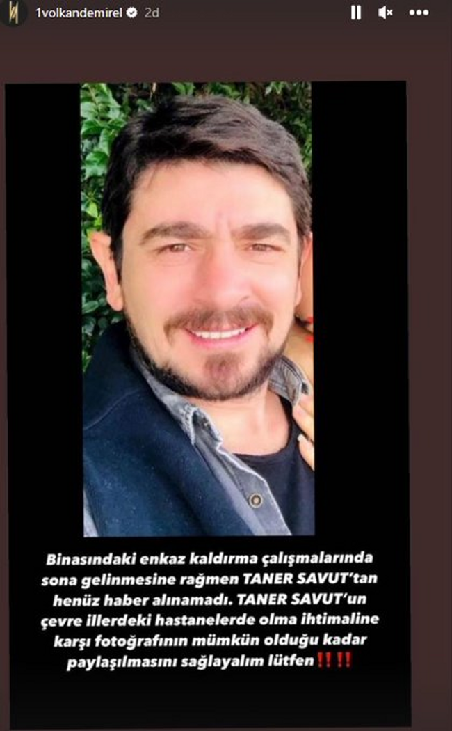 Volkan Demirel'den Taner Savut çağrısı! "Çalışmalarda sona gelindi, lütfen paylaşın" - Resim : 4
