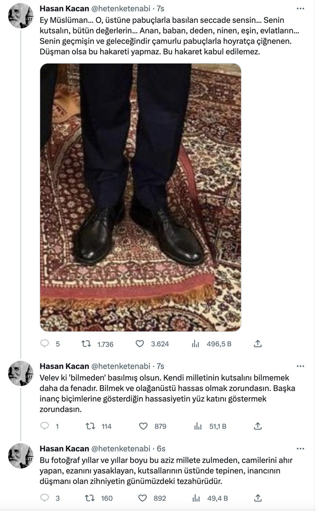 'İmar affı'nın reklam yüzü Hasan Kaçan’dan yeni hamle! Seccade paylaşımıyla gündem olmuştu… - Resim : 3