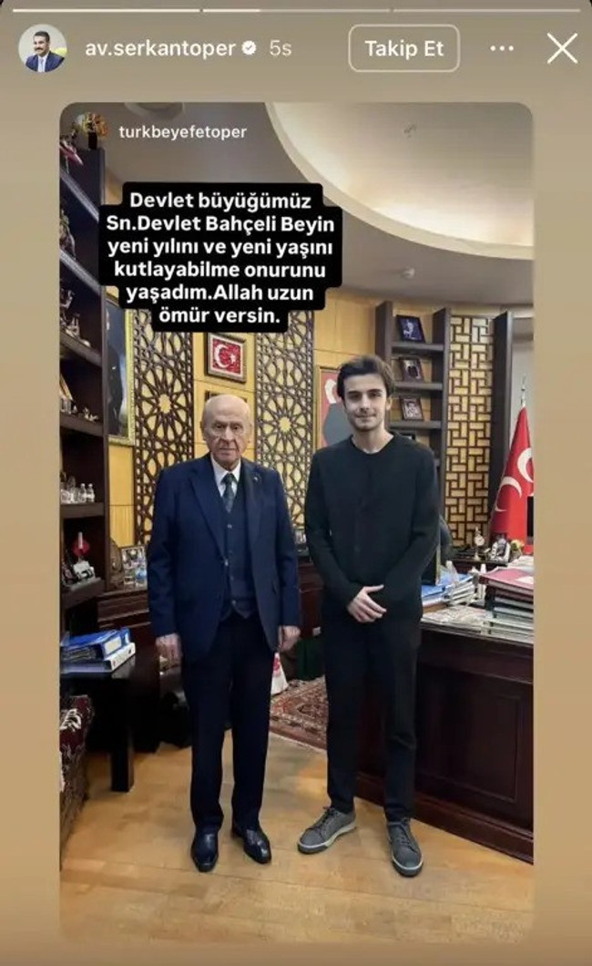 Mehmet Akif Ersoy soruşturmasında adı geçiyordu! Serkan Toper, Devlet Bahçeli'yi ziyaret etti - Resim : 1