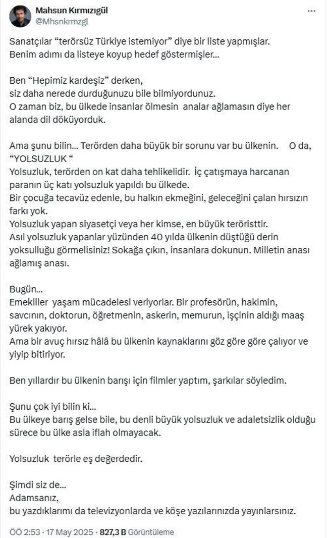 Mahsun Kırmızıgül'den Zafer Şahin'e çok sert sözler! ‘Adamsanız, köşenizde yayınlarsınız’ - Resim : 1