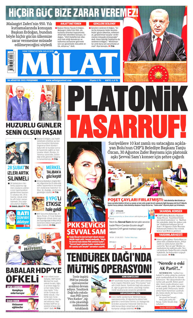 AK Parti’ye yakın gazete Şevval Sam’ı hedef aldı! ‘Neden PKK sevicisi kadın...’ - Resim : 1