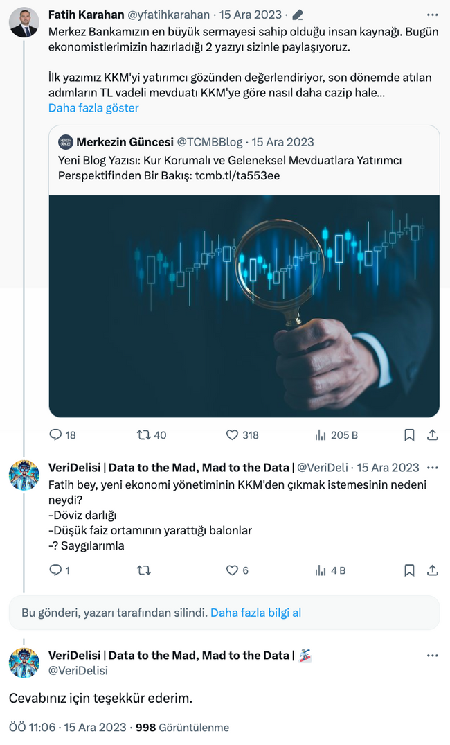 Yeni başkan Fatih Karahan’ın tweetlerini sildiği ortaya çıktı! Atanır atanmaz hesabını kapatmıştı… - Resim : 1