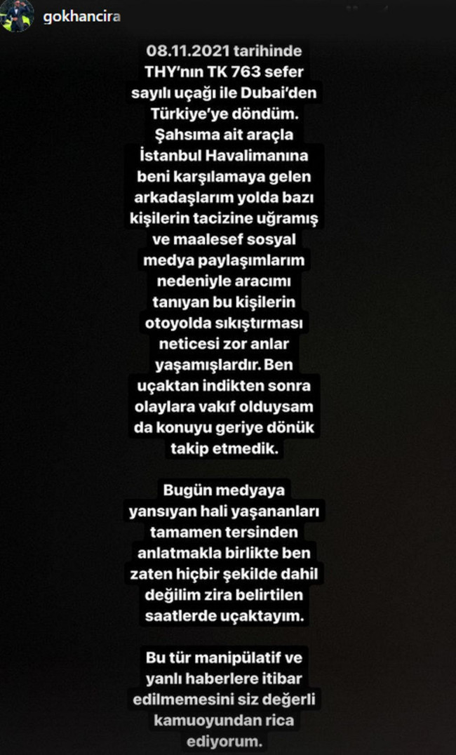 Otoyolda makas atıp yarış yapmıştı! Skandal görüntülerin ardından Gökhan Çıra'dan açıklama - Resim : 3
