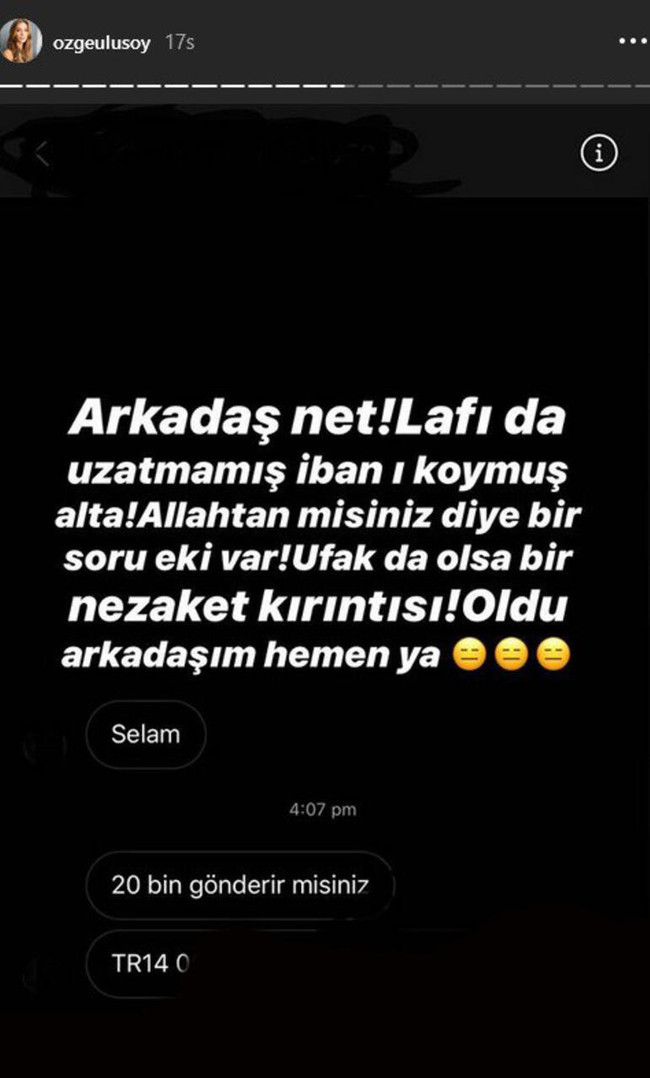 Özge Ulusoy takipçisinin isteğine şaştı kaldı! - Resim : 1