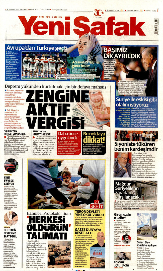 Yeni Şafak'tan zenginlerle ilgili vergi teklifi! 'Hazine'yi borçlanmaktan kurtarır…' - Resim : 1