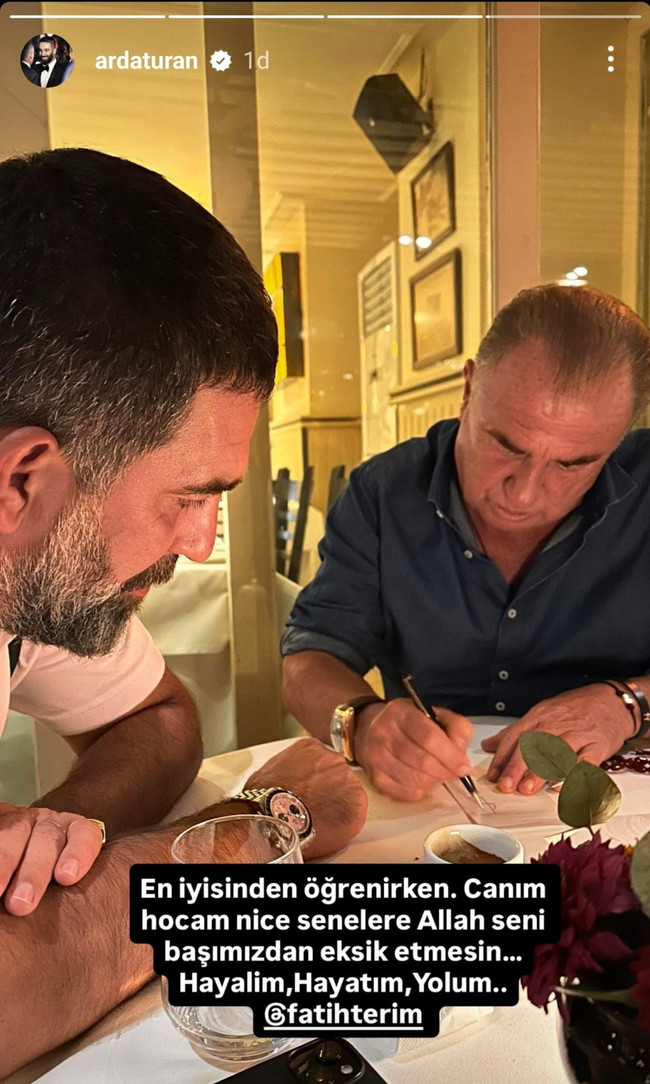 Galatasaray ve Arda Turan'dan duygusal Fatih Terim paylaşımı - Resim : 2