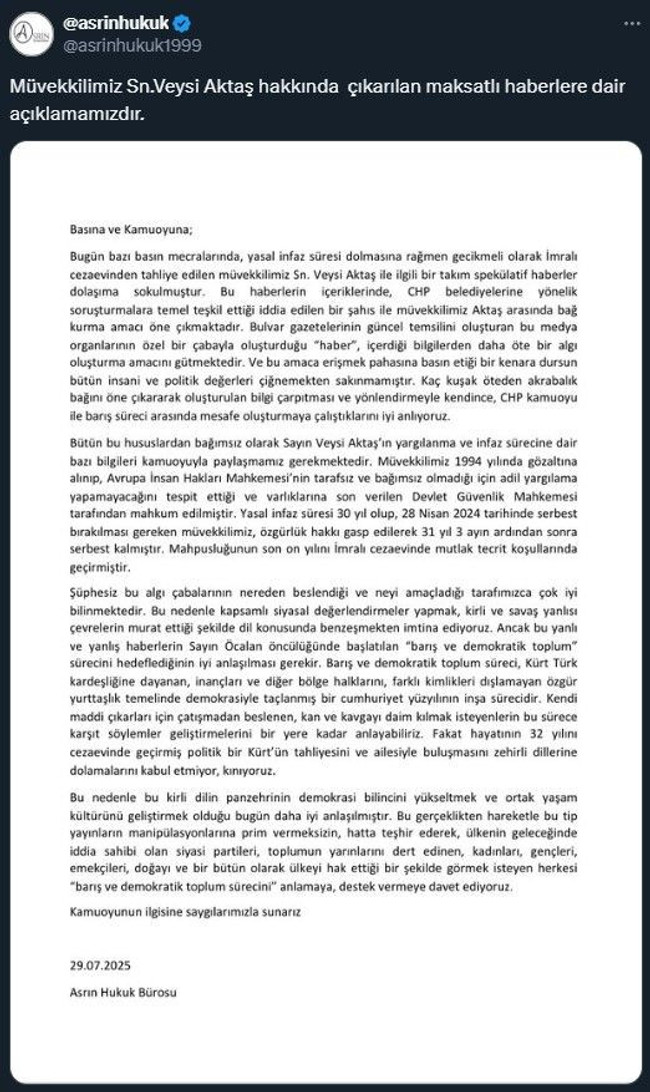 ‘Aktaş akrabalığı’ ifşa olunca rahatsız oldular! Dikkat çeken açıklama… - Resim : 1