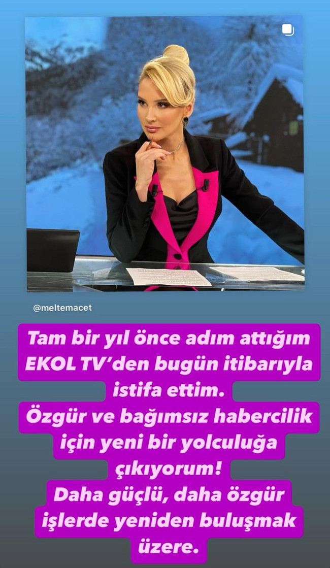 Ünlü ekran yüzü Ekol TV'ye veda etti! ‘Güçlü ve özgür’ mesajı dikkat çekti… - Resim : 1