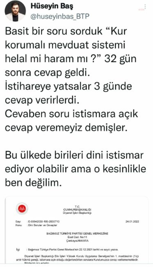 Diyanet'ten 'Kur Korumalı Mevduat helal mi haram mı' sorusuna olay cevap: "İstismara açık olduğu..." - Resim : 2